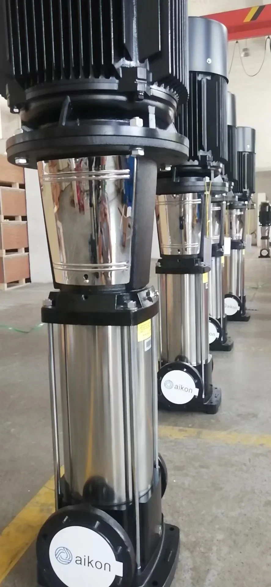 Constant Pressure Water Pump Cnc Three Phase Vertical Multistage Pump High Life Vertical Multi Stage Pump