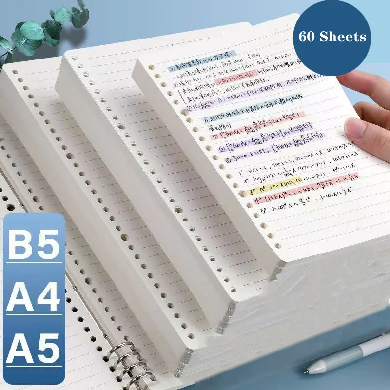 �y�Z�[�����z60 ���m�[�g�u�b�N���t�B�����������[�Y���[�t�o�C���_�[�� A4/B5/A5 ��/����/�r���m�[�g�u�b�N���C�e�B���O�p�b�h�I�t�B�X�w�Z