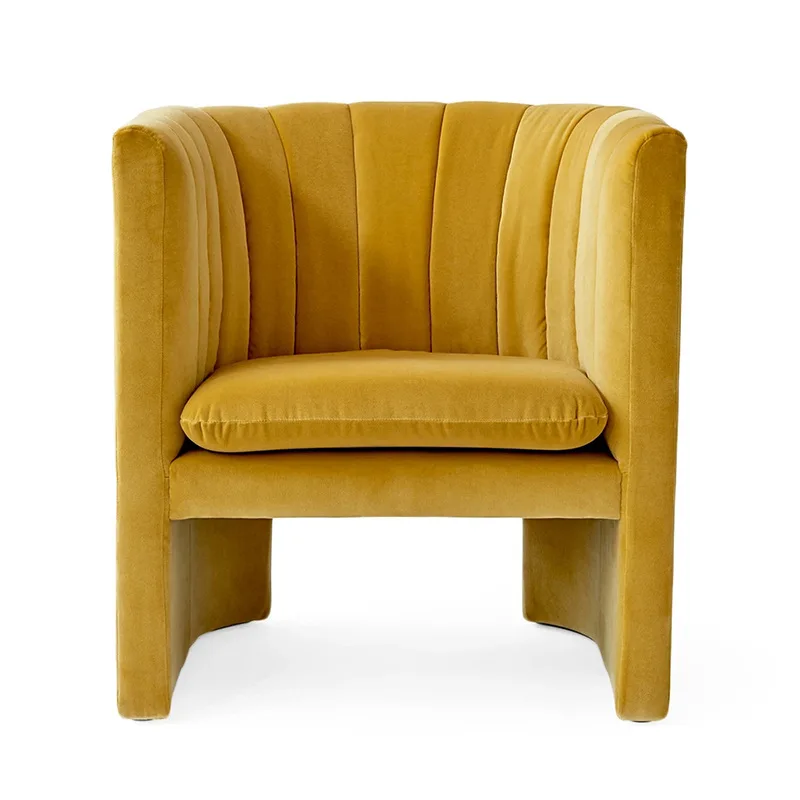 Nordic fabric sofa simple modern light luxury meeting area negotiation single chair single sofa