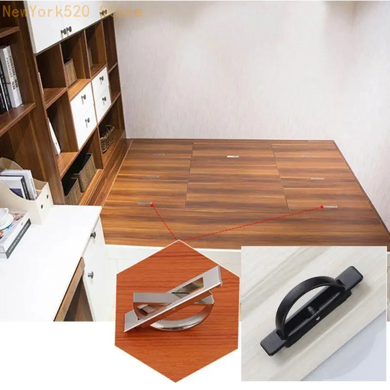 Zinc Alloy Drawer Handle Cabinet Mount Finger Pulls Rotatable Handles N84C