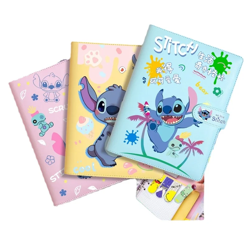 New Disney Lilo and Stitch Animation Pu Stitch Cartoon Notebook Tablet Supplies School Office Stationery Student Birthday Gift