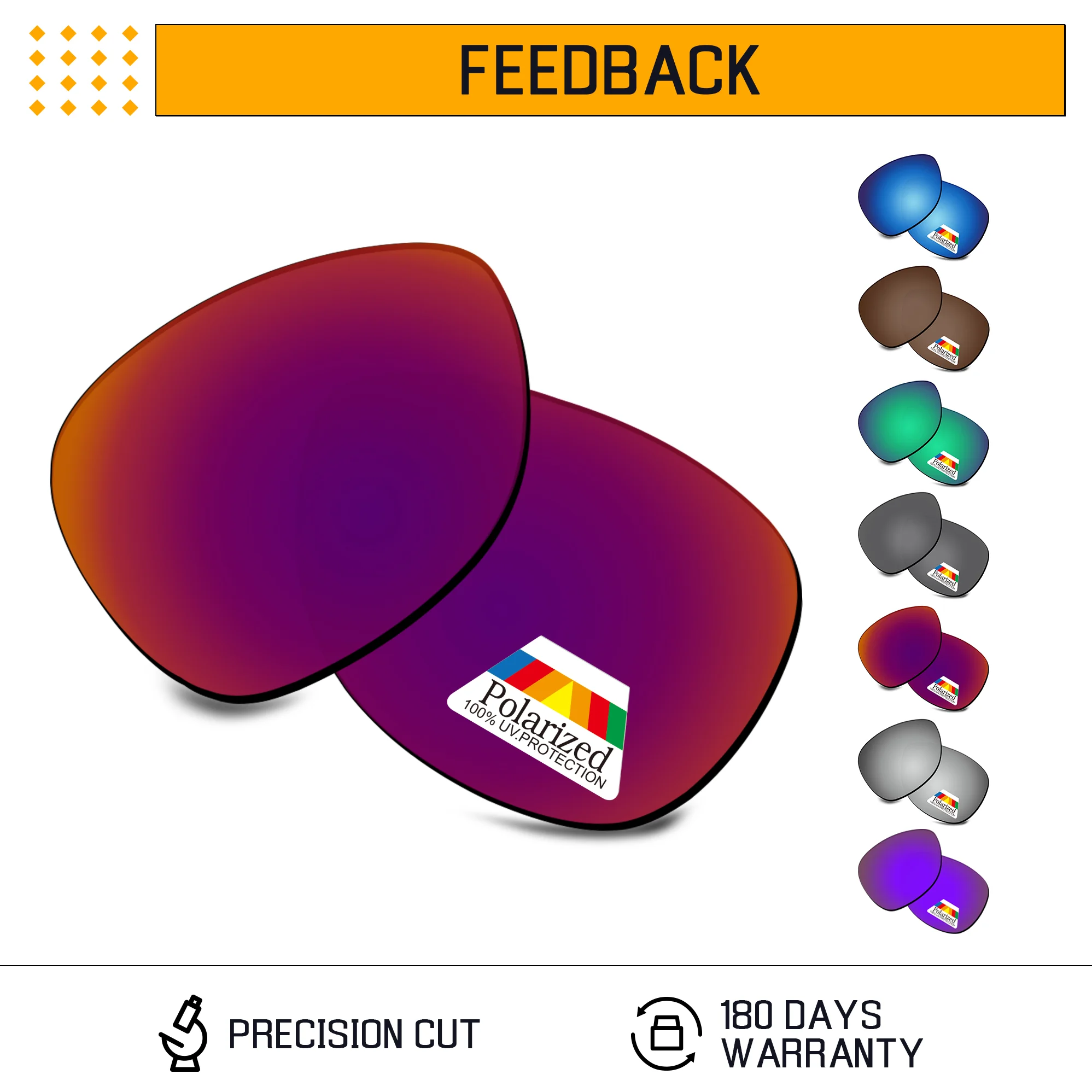 Lentes de repuesto polarizadas Rarayvix protección UV400 para gafas de sol Oakley Feedback OO4079 59 mm