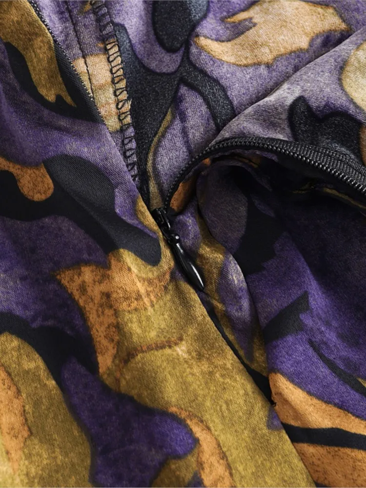 ZUZK Pantaloni a gamba larga stampati alla moda estiva Comode donne Nuova versione coreana Pantaloni casual larghi in vita elastica Tessuto ecetato