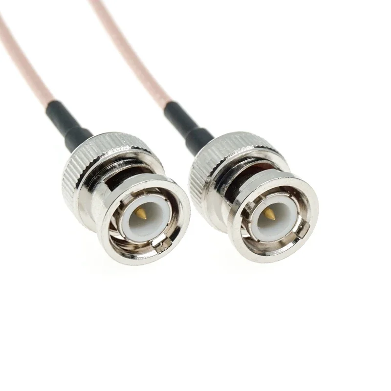 BNC male to BNC male plug Crimp Connector RG316 RF Pigtail Coax Coaxial Cable 50ohm Copper Brass Wire