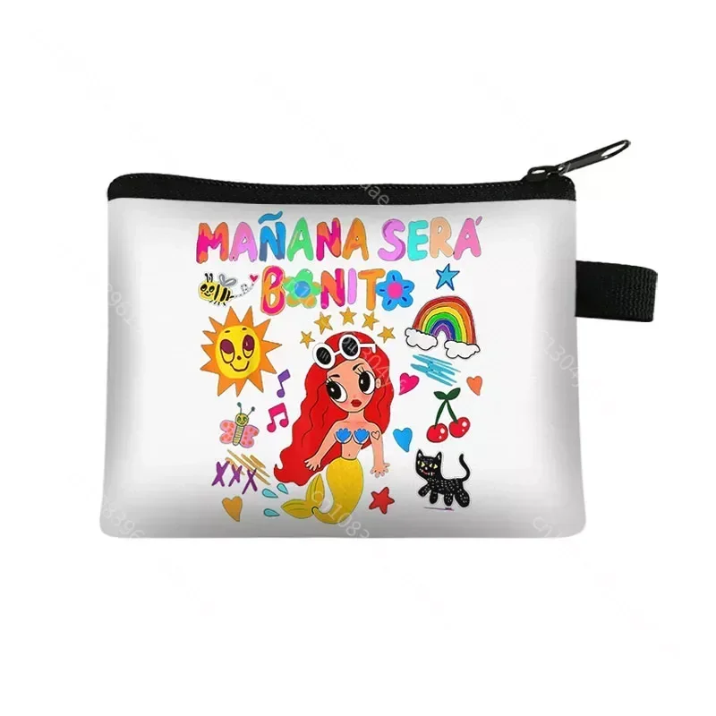 Manana Sera Bonito Coin Purses Karol G Merch Music Small Wallet Tomorrow Will Be Nice Coin Money Bag ID Credit Holder Pouch Gift