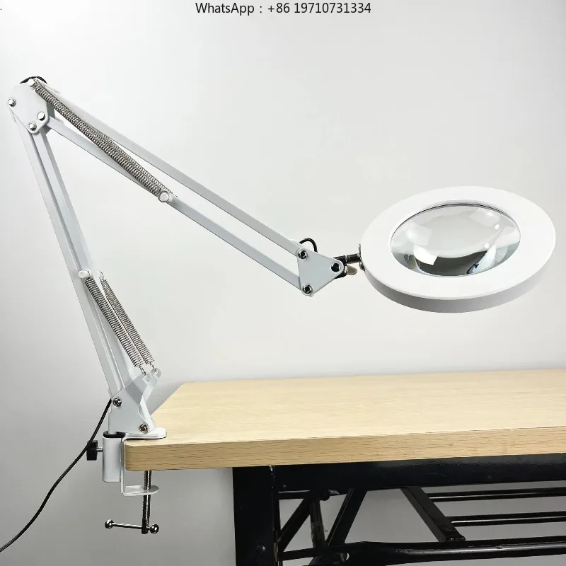Desktop 30x Magnifying Glass with Light for Easy Reading, Circuit Board Maintenance, Engraving, Soldering