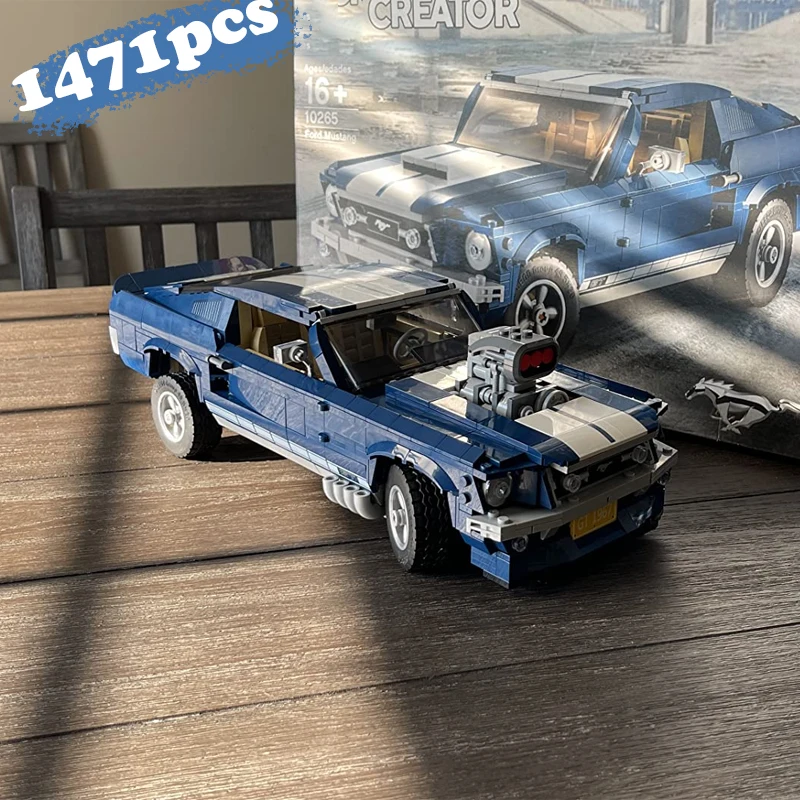 

New 21047 Ford Mustangs Sports Racing Car Model Compatible With 10265 Building Blocks Bricks DIY Toys For Boys Gifts