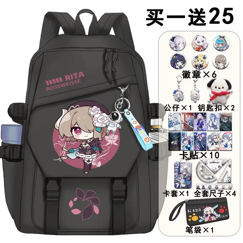 Anime B3 Bag Boys And Girls Elementary Middle High School Students Good Looks Large Capacity B Series Cartoon Backpack