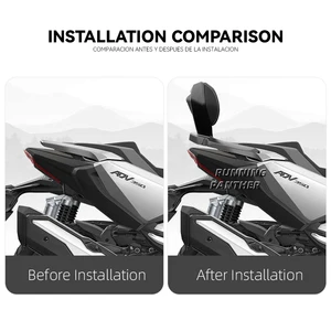 Schwarzer REST -MOTOCLE -PASSAGE -Nutzen, Passugh Return, Heckstock zurück für Honda NSS350 NSS 350 2023 Adv350 Adv 350 2022 8 Hauptverkäufe Honda adv - №6