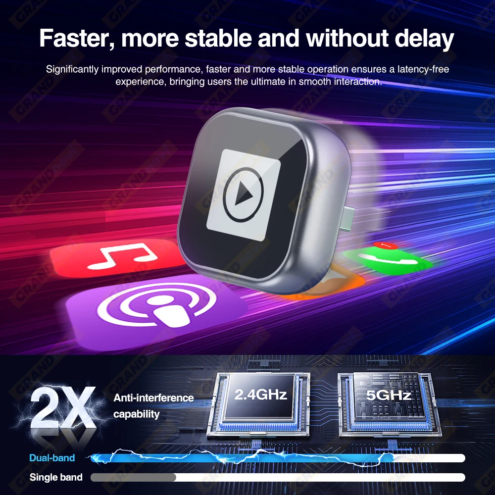 Neue Drahtlose CarPlay Android Auto Adapter USB Dongle Smart Mini Box Plug Und Play Universal Für VW Toyota Nissan Honda Ford Benz – Detail 14