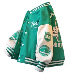 Children's wear boys' spring and autumn coat 2023 new medium and large boys' jacket children's fashion baseball suit 3 -12Y