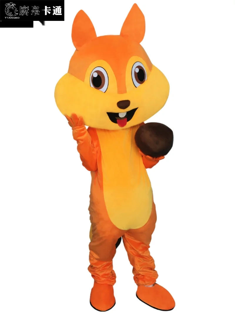 Christmas Squirrel Cartoon Mascot Doll Costume Animal Doll Stage Performance Promotional Prop Costume Carnival Costume