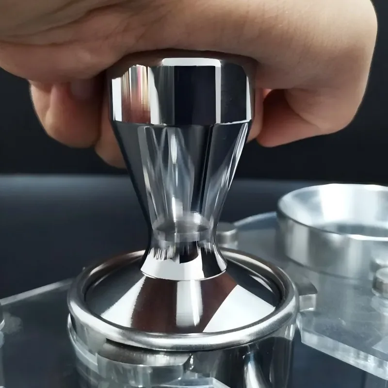 مكبس الاسبريسو 51/53/58 مم ثلاثة أحجام مناسبة لضغط الإسبريسو المنزلي لتحقيق الدك المتسق، فلتر القهوة #4