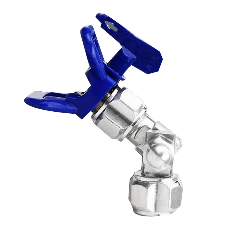 ABUL-Multi-Angle Rotation Swivel Joint Adapter Clean Shot Shut Off For Airless Paint Spray Swivel Joint 2Pc