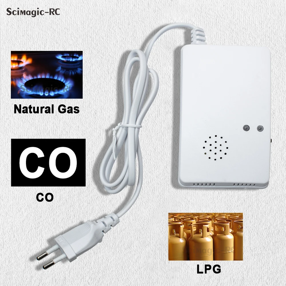 

Portable Wall Mounted Independent Gas Detector Alarm Gas Leak Detector Tester Propane Methane Safe Natural Gas Alarm Sensor
