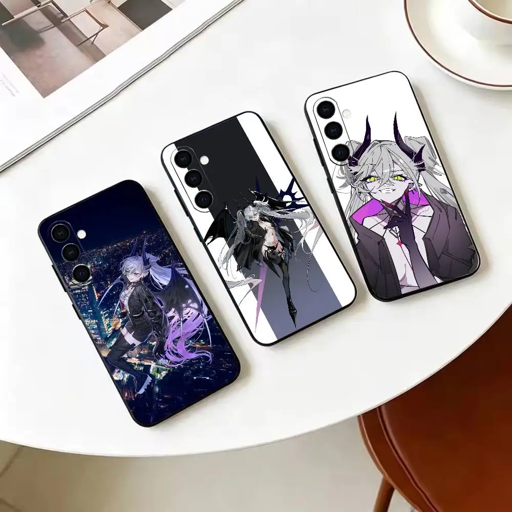Мягкий силиконовый чехол L-Lilith F-Fate G-Grand O-Order для Samsung Galaxy A73/A72/A70/A53/A52/A51 - черный