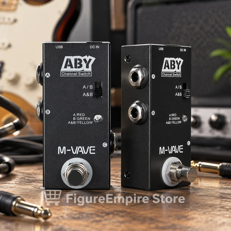 M VAVE Electric Guitar Effect Pedal ABY Line Selector Single Block Channel Switch For Music Performance Rock Playing