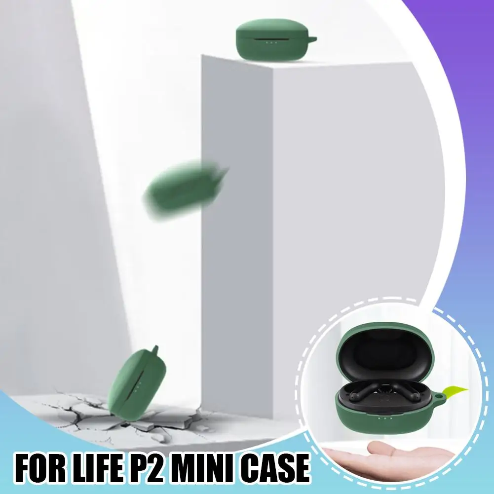 For Anker Soundcore LIFE P2 Mini Earphone Protective Cover Soft Rubber Case Charging Case
