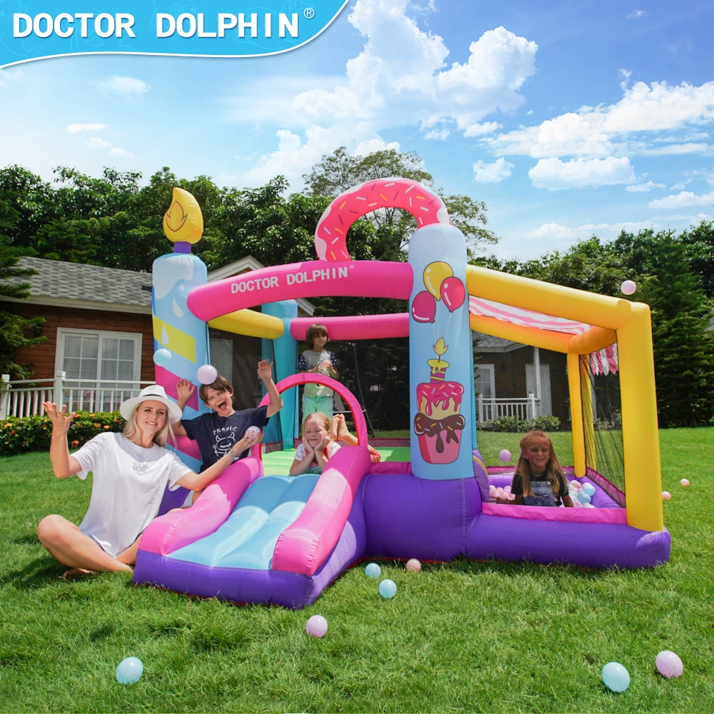 

Custom High Quality Bouncy Castle Inflatable House Bounce House Home Use Jumping Castle Inflatable With Slides for Kids
