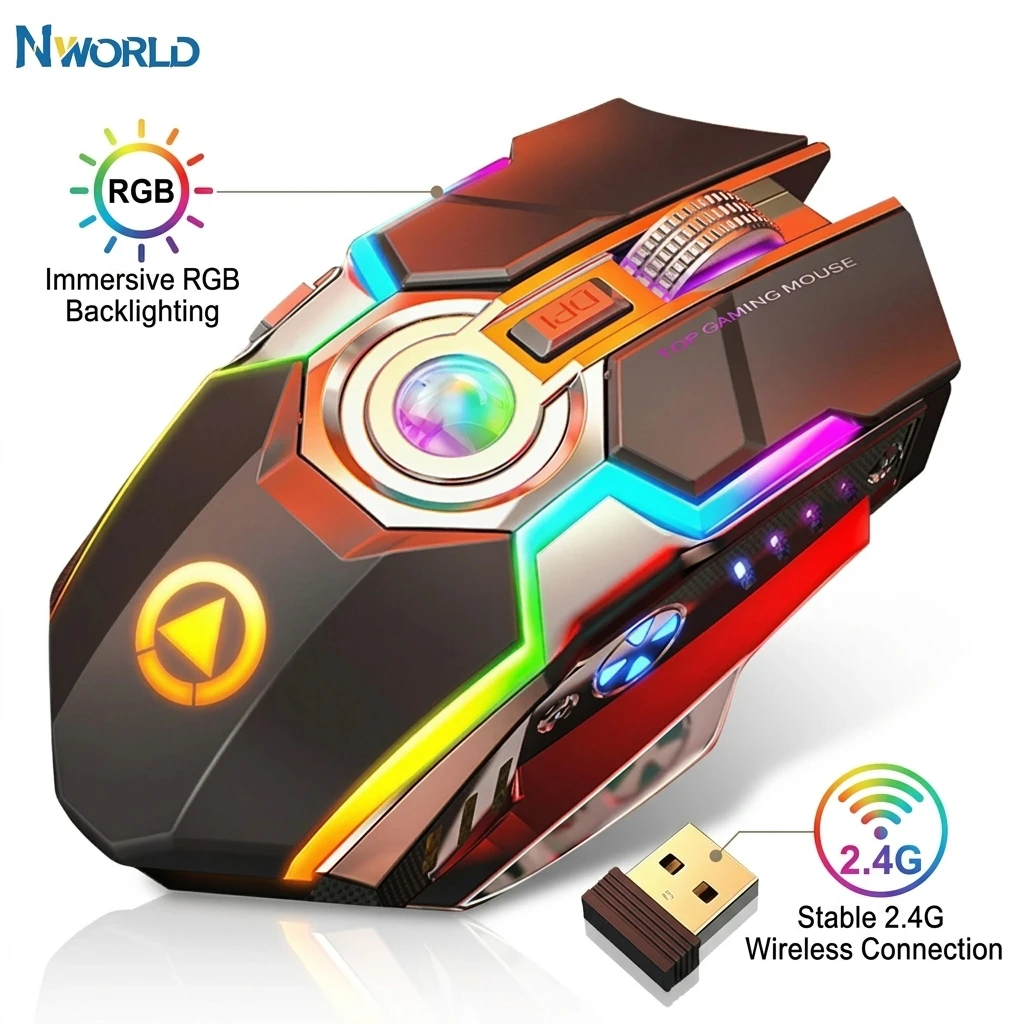 2.4G Portable Wireless Mouse Ergonomics Mouse Mobile Optical Office Mouse Adjustable 1600DPI Levels for Notebook Laptop MacBook