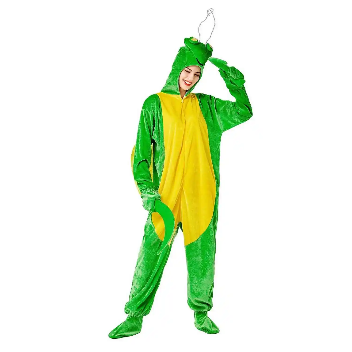 loween Garden Activi ex Coppia Costume animale Par Performance Suit Stampa Tuta in cotone 00% Costume di scena