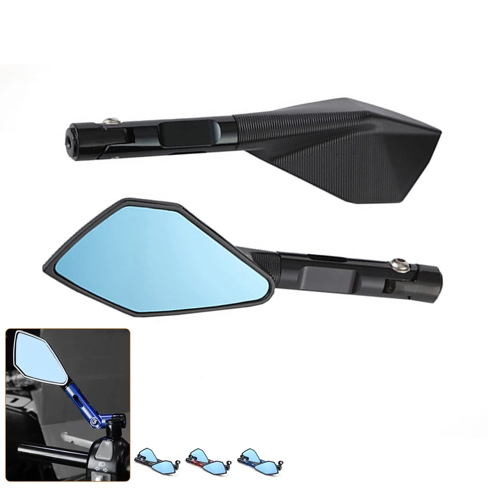 Motorcycle Rear View Mirror Bike Cycling Clear Wide Range Back Sight Rearview Reflector Adjustable Handlebar Left Right Mirror