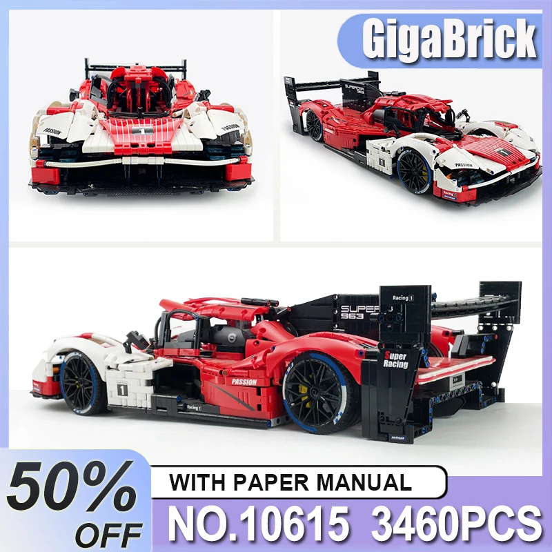

Guly 10615 MOC Technical F1 Racing Car Building Blocks Bricks Model Puzzle DIY Toys Boys Christmas Gifts Sets