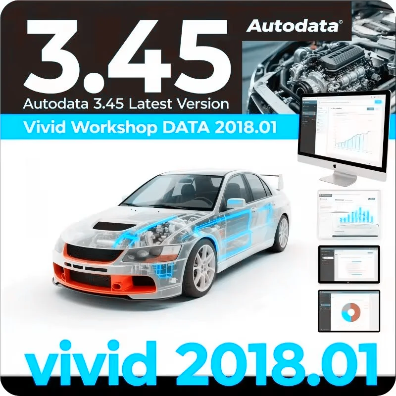 latest AutoData 3.45 Car Software + Vivid Workshop Data Atris-Stakis Technik 2018.01V Multi languages Polish Spanish