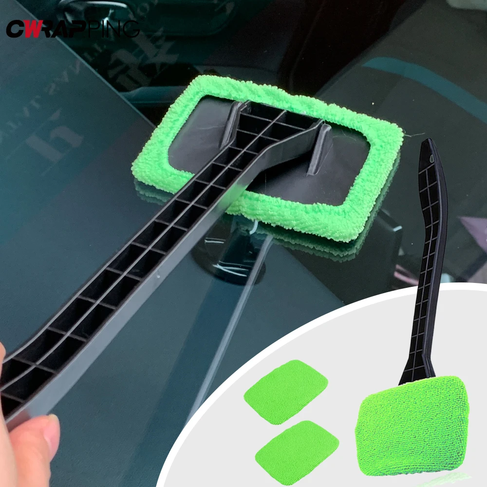 

Cars Window Cleaning Brush Kit Windshield Wiper Long Handle Brushes Handy Car Wash Tools Glass Cleaner Cloth for Car Accessories