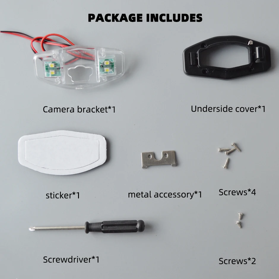 QXNY Rückansicht Parkplatz Backup Kamera Halterung Kennzeichenbeleuchtung Gehäuse für Honda Pilot Accord Civic EK FD Odyssey Acura TSX