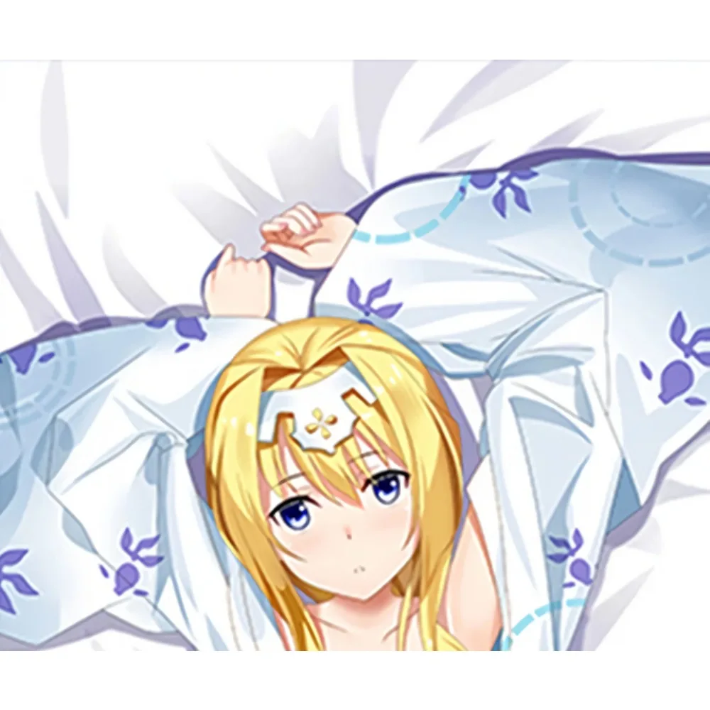 Anime Dakimakura Cover Soft Peachskin Body Pillow Case Alice‑Zuberg No Inner Cushion