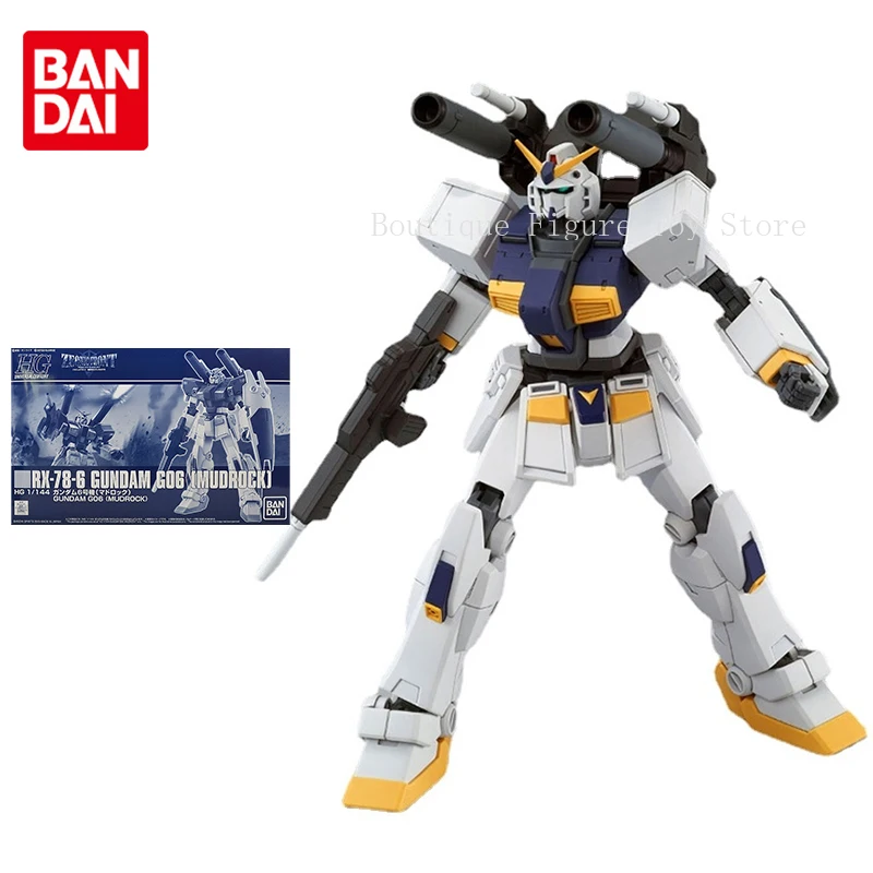 

Bandai Gundam Model Kit Anime Figure PB Limited HG 1/144 RX-78-6 G06 Mudrock Genuine Gunpla Action Toy Figure Toys for Children