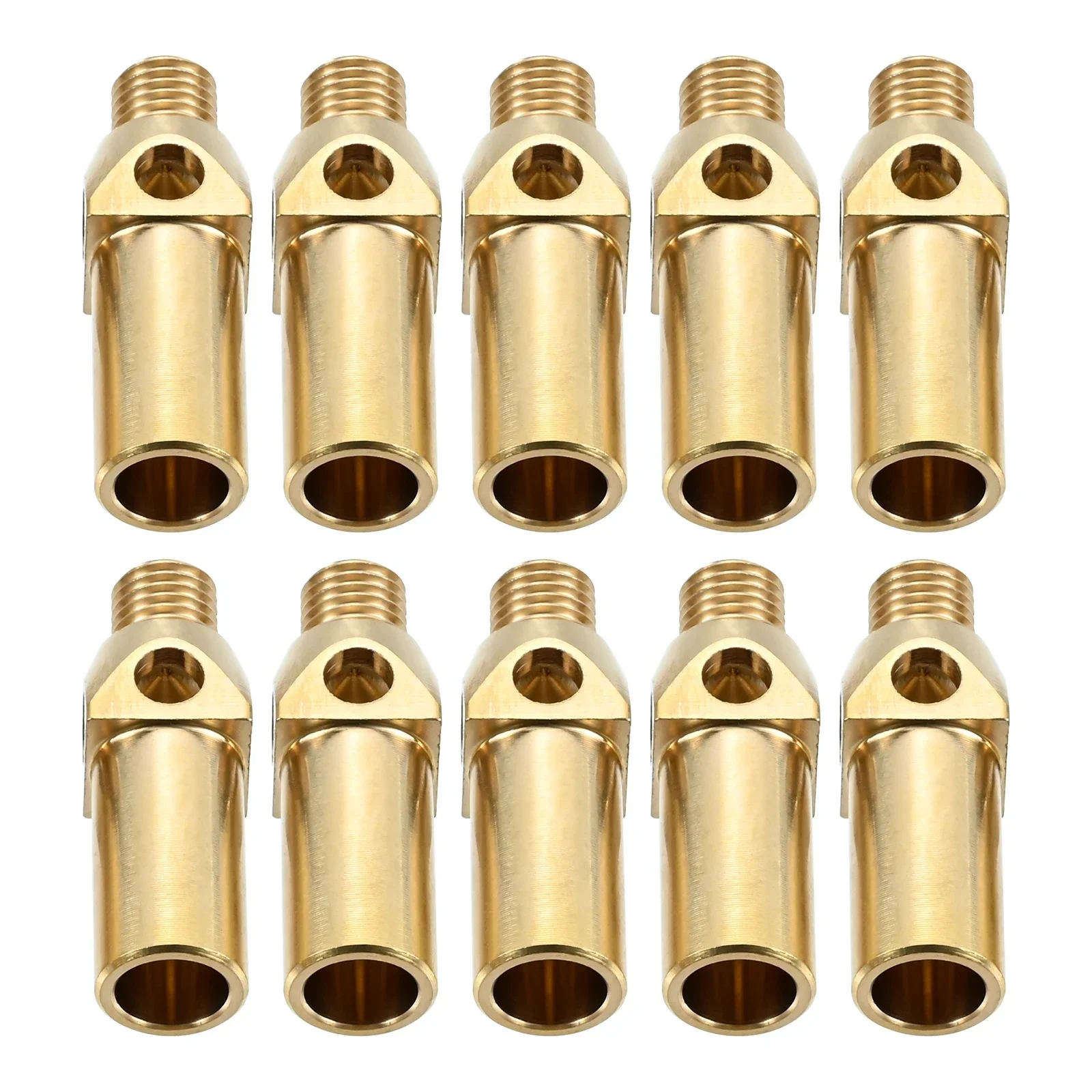 10pcs Brass Propane Burner Head Natural Gas Burner Jet Nozzle for 10,20,32 Tips Cast Iron Propane Gas Stove BBQ Camping Cookware