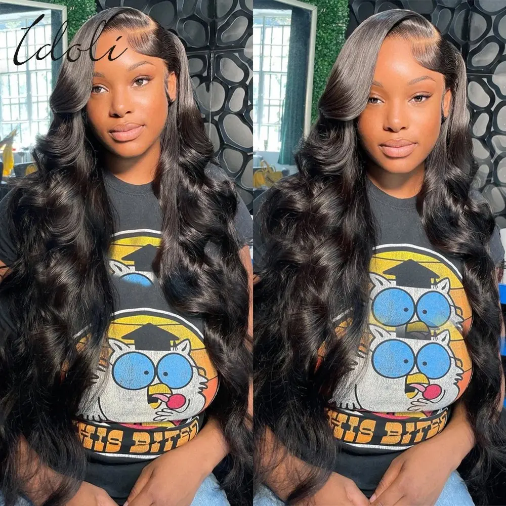 Natural Black 18 32 Inch HD Lace Wig 13x6 Human Hair Wig Glueless Pre-Cut Water Bill 13X4 Women Front Wave 150 Density