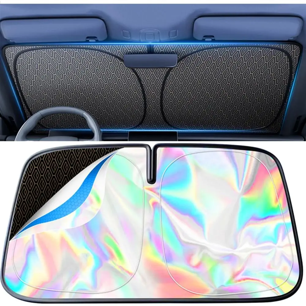 

Foldable Car Windshield Sun Shade Cover UV Refletive Thicken Front Window Sunshade Curtain Heat Insulation Sun Protection Cover