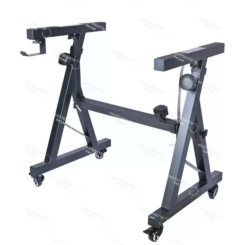 Full Metal Z-Type Piano Support Stand, Heavy Duty Keyboard Bracket with Universal Wheels