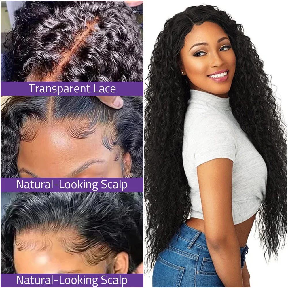 18-38 بوصة موجة عميقة الدانتيل الشفاف باروكة من شعر طبيعي، 13x6 و 360 HD الدانتيل قبل قطعها شعر الإنسان البرازيلي شعر مستعار أمامي، 5x5 الدانتيل