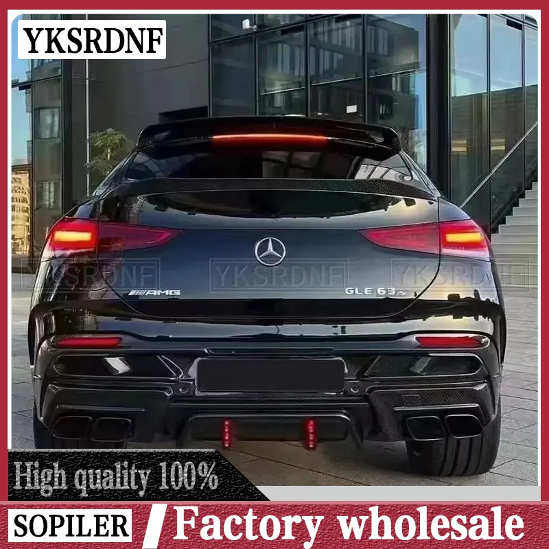 

YKSRDNF задний спойлер из углеродного волокна для Mercedes-Benz GLE class Coupe C167 GLE350 450 GLE53 AMG GLE63