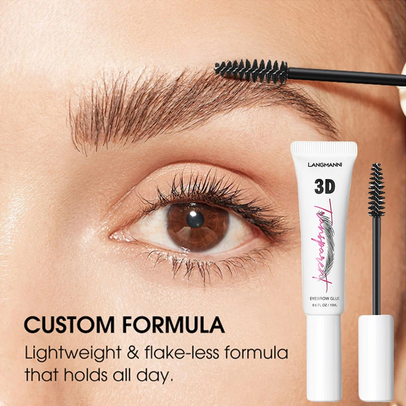 Gel sobrancelha impermeável, Extreme Hold Sobrancelha Gel, Maquiagem profissional, Brow Fixer, Estilo 3D