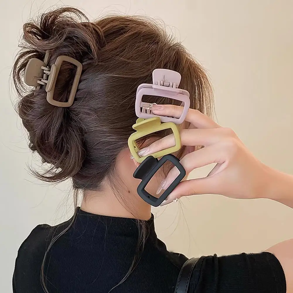 Korean Style Square Hair Claw Clips Elegant Lightweight Mini Instagram hair clip for catching sharks Hairgrips Hair Accessories