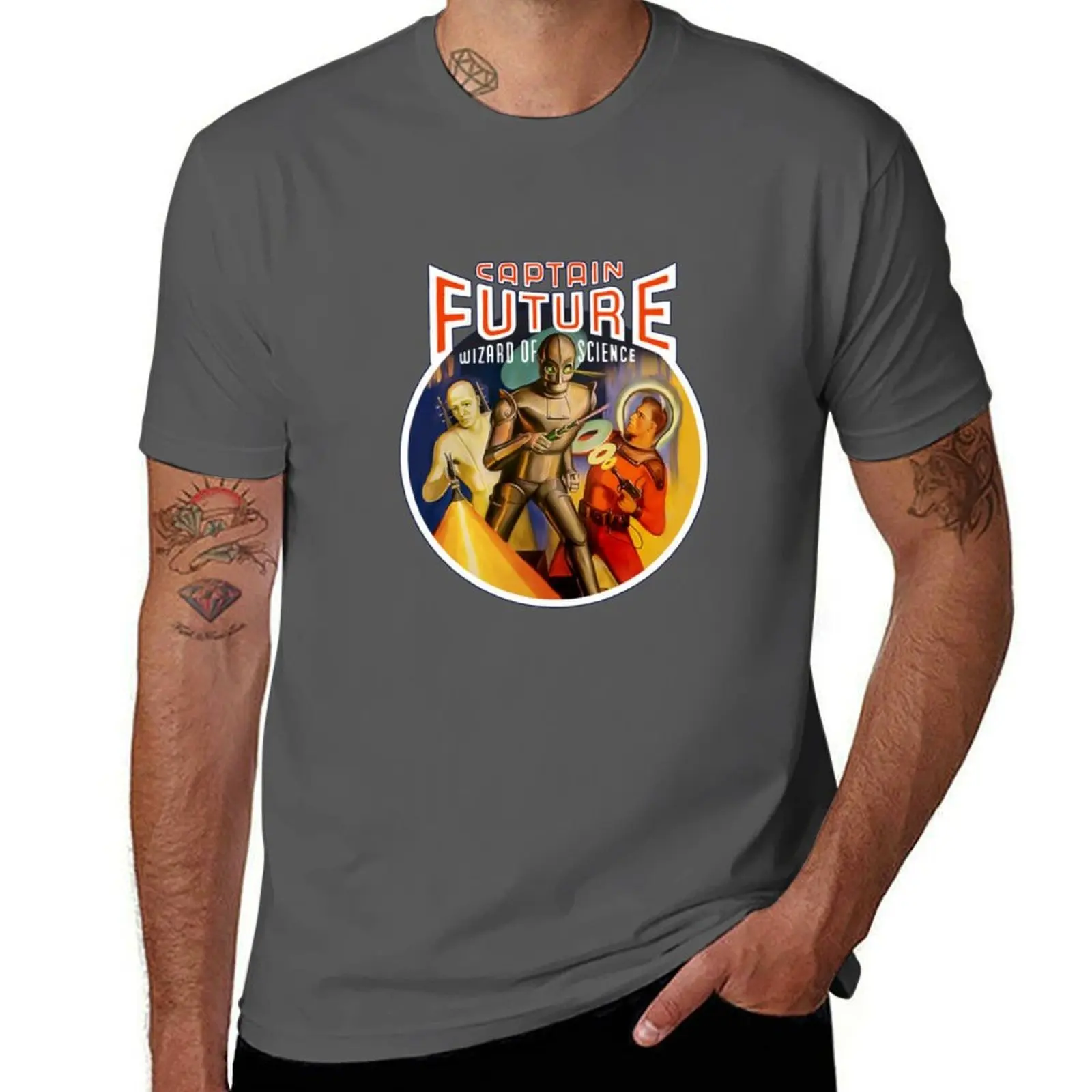 

Captain Future T-Shirt t shirts for man slim fit mens graphic t shirts T-Shirt