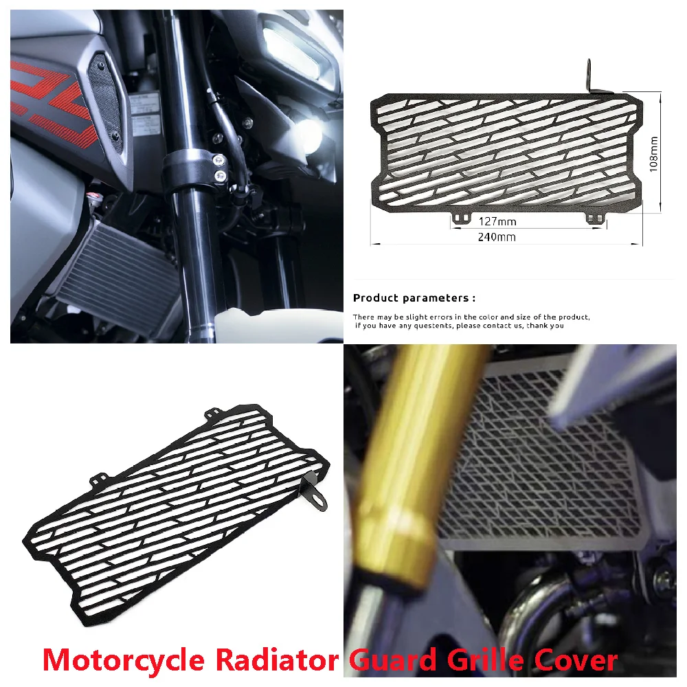 

Fits for Yamaha MT15 MT125 ABS MT-125 MT-15 V1 V2 2018-2024 Motorcycle Engine Radiator Guard Grille Cover Front Cooler Protector