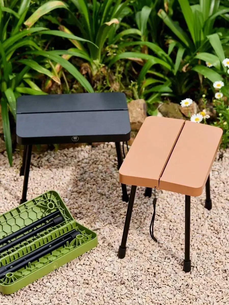 

1PC Portable Camping Stool – Lightweight Folding Chair For Outdoor Fishing, Hiking & Travel, Compact Collapsible Seat For Beach
