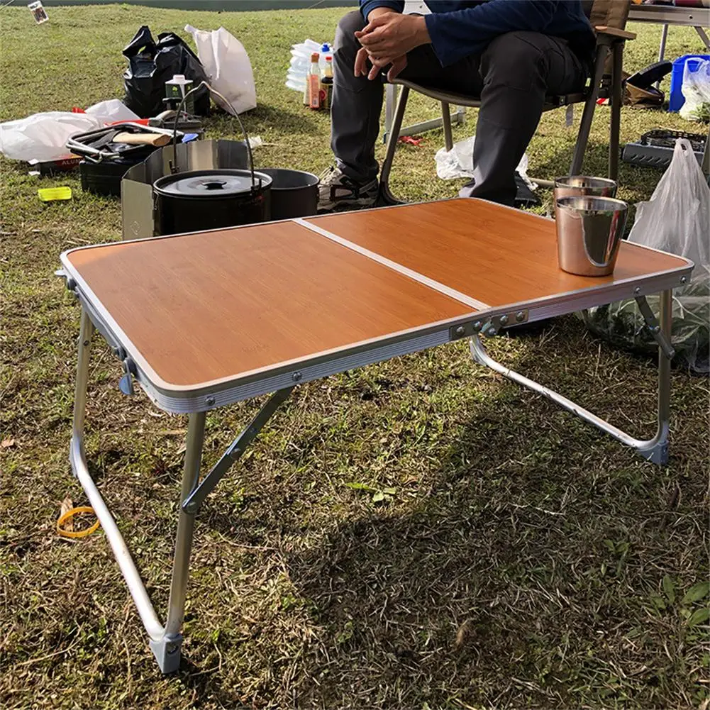 Portable Outdoor Folding Table Camping Picnic Alloy Table Strong Load-Bearing Dirt-Resistant For Picnic Camping Fishing