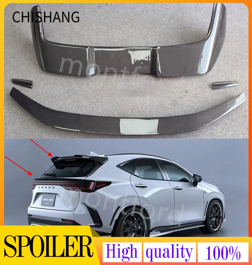 

Carbon fiber CAR REAR WING TRUNK LIP SPOILER FOR LEXUS NX NX200 NX200t NX300h 2022 2023 Roof spoiler