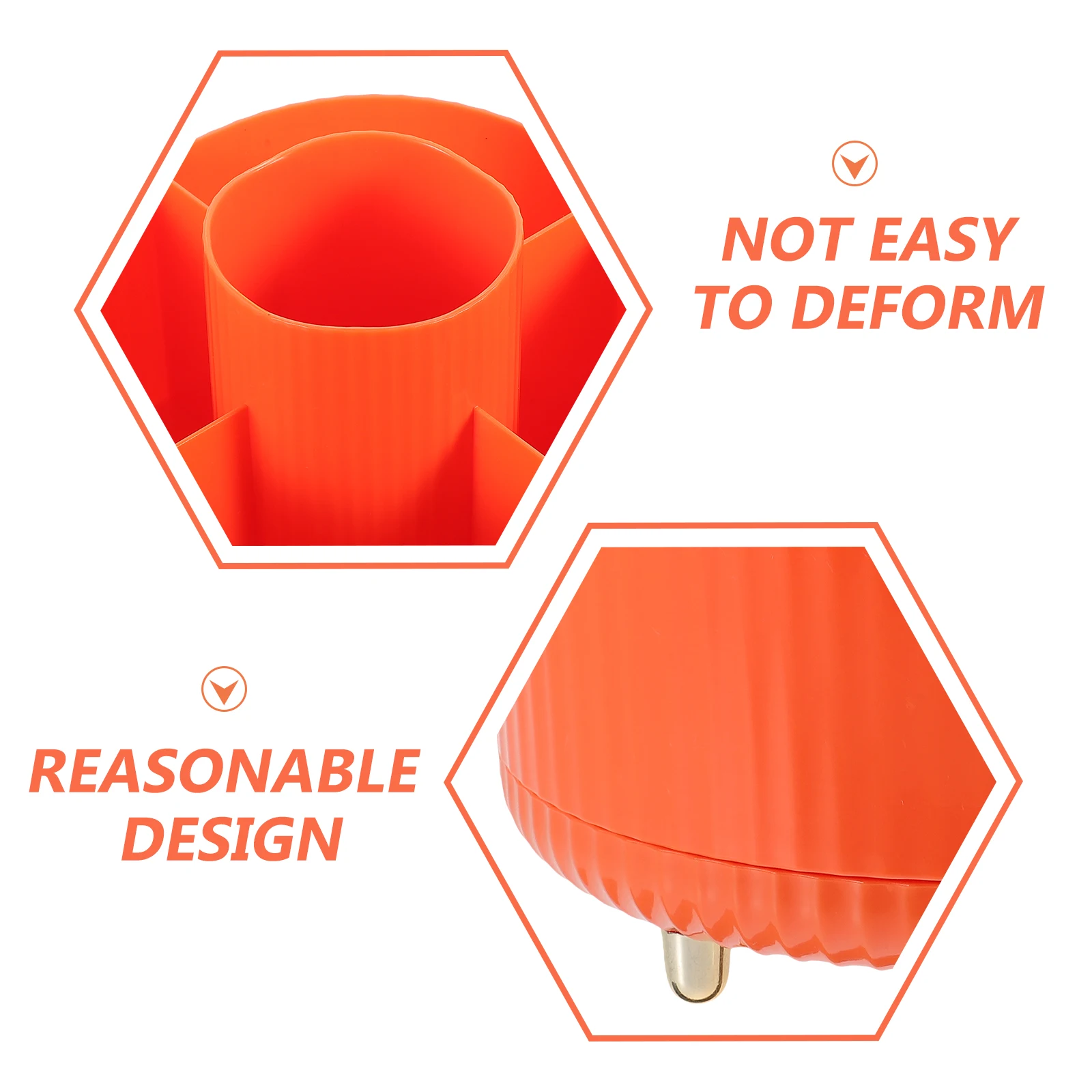 

Rotating Pen Holder Makeup Brush Organiser Mini for Desk Organizer Plastic Brushes