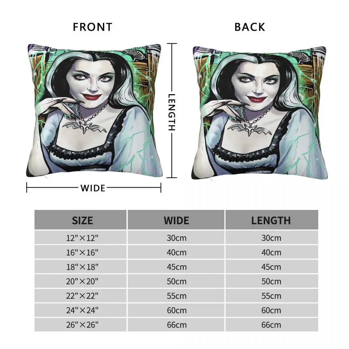 ليلي مونستر فرانكنشتاين غطاء وسادة الجدة كيس وسادة غطاء وسادة بوليستر سادات لكرسي أريكة ديكور المنزل