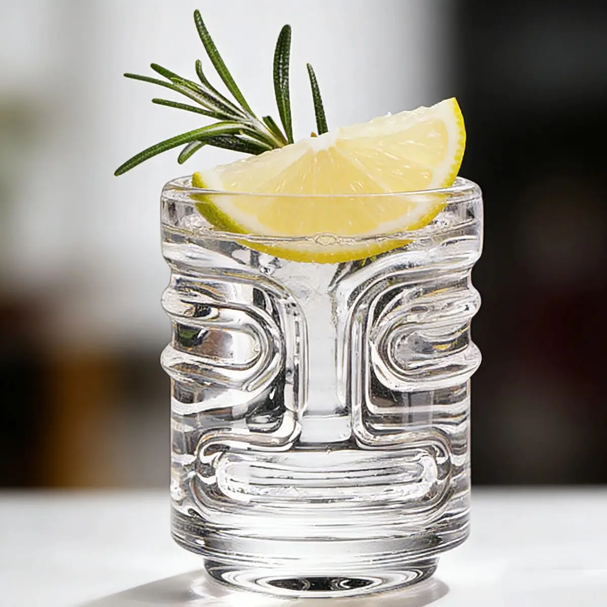 6 قطعة نظارات لقطة مع ثلاثة أكواب مختلفة قناع الطوطم تيكي للمشروب البارد إسبرسو الخمور كوكتيل بار الملحقات