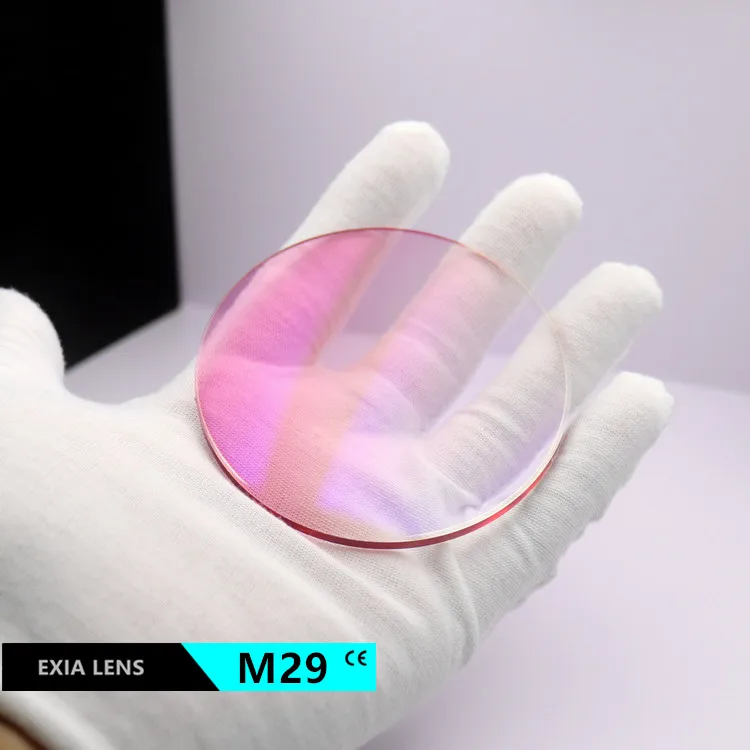 

Линзы для солнцезащитных очков EXIA M29, градиентные линзы розового цвета, параметры UV400 SHMC, голубые параметры 1.61, толщина 3 мм, Противоударная основа, кривая 3