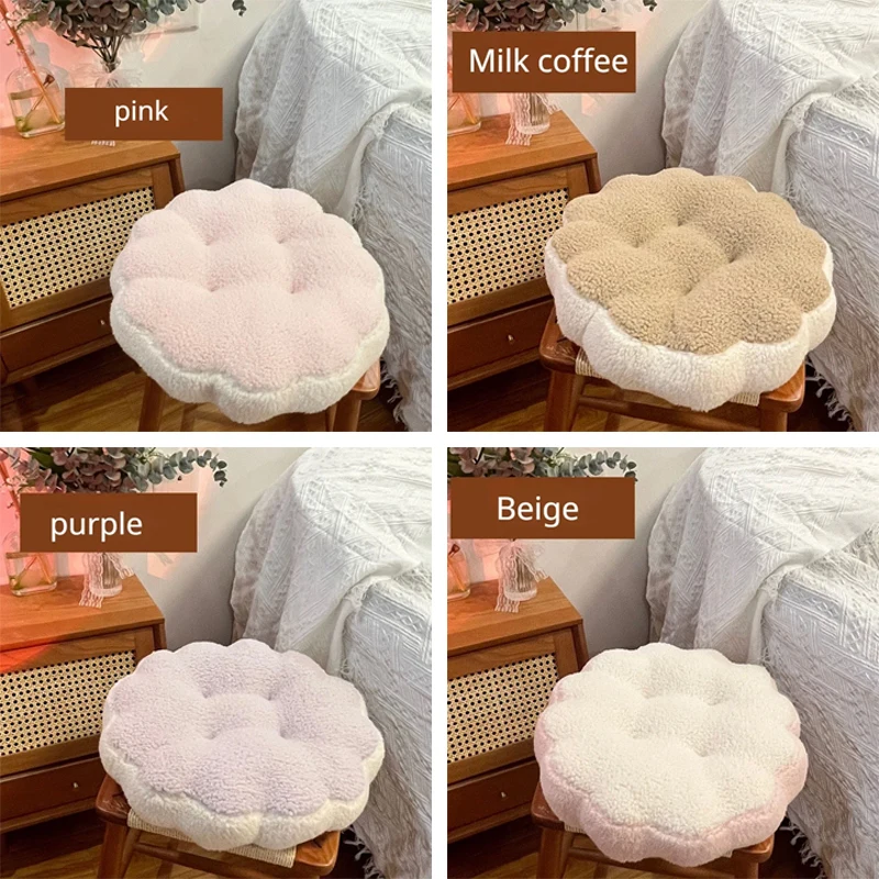 Round Rose Seat Cushion Pouf Tatami Cushion Pillow Plush Floor Cushions Seat Pillow Pad Throw Pillow Cushion Seat Pad 40x40cm